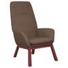vidaXL l&aelig;nestol stof gr&aring;brun