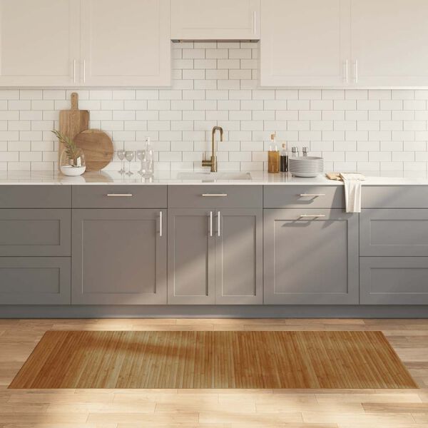 vidaXL gulvt&aelig;ppe 80x200 cm rektangul&aelig;r bambus brun