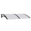 vidaXL d&oslash;rbaldakin 150x100 cm polycarbonat sort