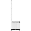 vidaXL plantekasse med espalier 40x40x136 cm PP hvid