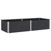 vidaXL H&oslash;jbed Sort 250 x 100 x 54 cm alu.