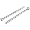 vidaXL M&oslash;belskruer 2 pcs S&oslash;lv M6 x 120 mm St&aring;l
