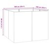 vidaXL plantekasse 100x100x80 cm st&aring;l antracitgr&aring;