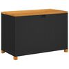vidaXL opbevaringsboks til haven 110x55x63 cm polyrattan akacie sort