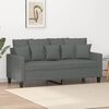 vidaXL 2-personers sofa 140 cm stof mørkegrå