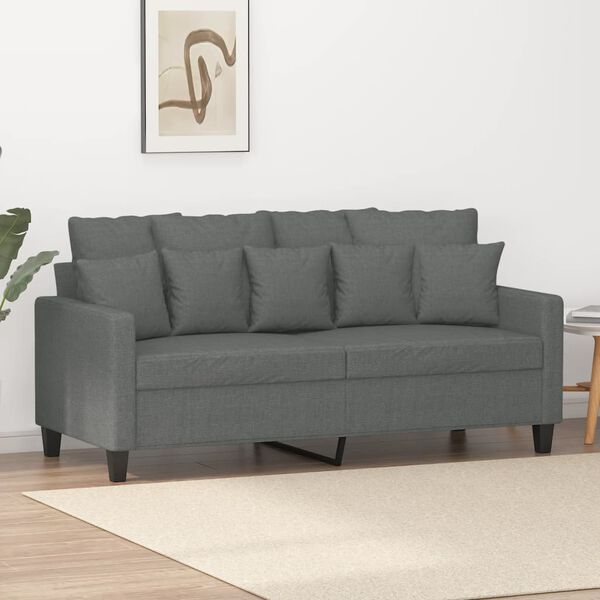 vidaXL 2-personers sofa 140 cm stof mørkegrå