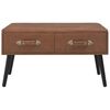 vidaXL sofabord mørkebrun 80 x 40 x 46 cm kunstlæder