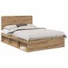 vidaXL Sengestel Artisan eg 150 x 200 cm Massiv fyrretr&aelig;