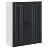 vidaXL V&aelig;gskab LUCCA Sort 80 x 31 x 100 cm Konstrueret tr&aelig;