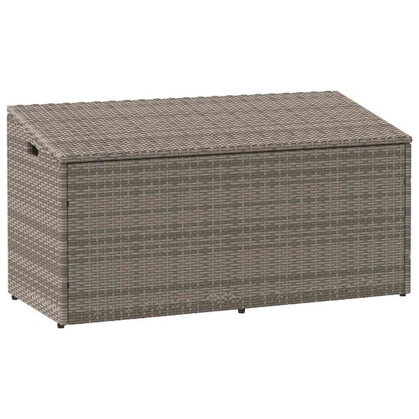 vidaXL opbevaringskasse til haven gr&aring; 110x50x58 cm polyrattan