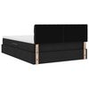 vidaXL Seng med opbevaring og madras Sort 140 x 200 cm Konstrueret tr&aelig;