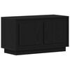 vidaXL TV-skab 80 x 35 x 45 cm Sort eg Konstrueret tr&aelig;