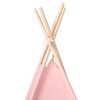 vidaXL tipi til b&oslash;rn 120x120x150 cm med b&aelig;repose polyester pink