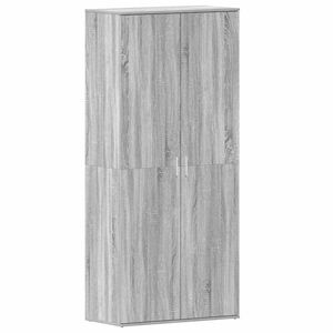 vidaXL Sko skab 80 x 39 x 178 cm Konstrueret tr&aelig; Gr&aring; Sonoma