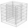 vidaXL gabion-h&oslash;jbed 50x50x50 cm galvaniseret st&aring;l