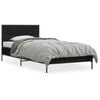 vidaXL sengeramme 90x190 cm konstrueret tr&aelig; og metal sort