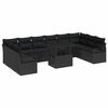 vidaXL Havesofa S&aelig;t 11 stk. 10-Antal s&aelig;der Sort polyrattan
