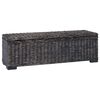 vidaXL Opbevaringskasse Sort 110 x 35 x 45 cm