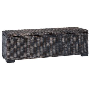 vidaXL Opbevaringskasse Sort 110 x 35 x 45 cm