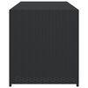 vidaXL opbevaringsboks til haven 283 l polyrattan sort