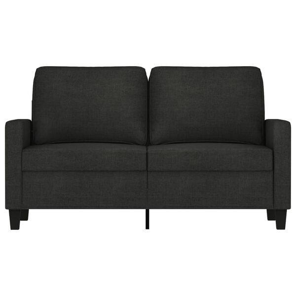 vidaXL 2-personers sofa 120 cm stof sort