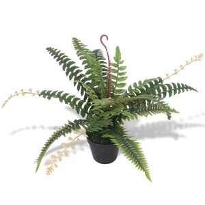 vidaXL kunstig bregneplante med urtepotte 50 cm gr&oslash;n