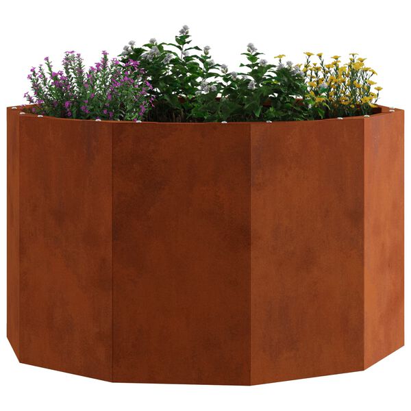 vidaXL Plantekasse Rusten 60 x 60 x 35 cm Cortenst&aring;l