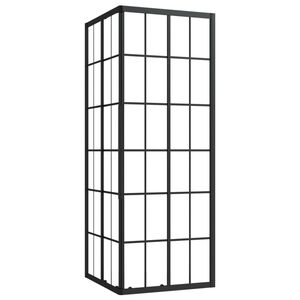 vidaXL brusekabine 80x80x180 cm sikkerhedsglas