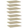 vidaXL boghylder 8 stk. 40x30x1,5 cm konstrueret tr&aelig; sonoma-eg