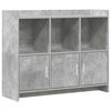 vidaXL Sideboard Betongr&aring; 98,5 x 33 x 80 cm Konstrueret tr&aelig;