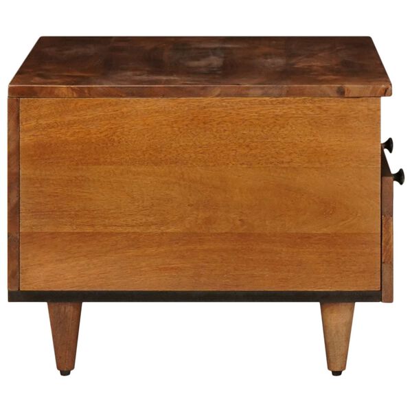 vidaXL TV-skab med skuffe Valn&oslash;d 70 x 33 x 46 cm Massivt mangotr&aelig;