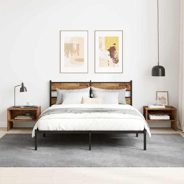 vidaXL Natskab Gammelt tr&aelig; 40 x 40 x 30 cm Konstrueret tr&aelig;