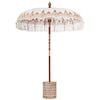vidaXL Balinesisk parasol med base Cremefarvet &Oslash; 180-190 cm
