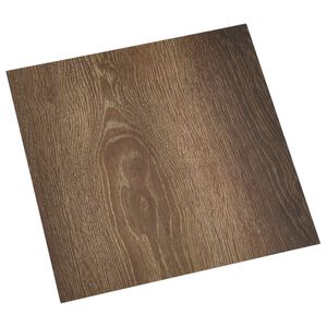 vidaXL Selvkl&aelig;bende Gulvplanker Brun og sort 30,5 x 30,5 cm 20 stk.