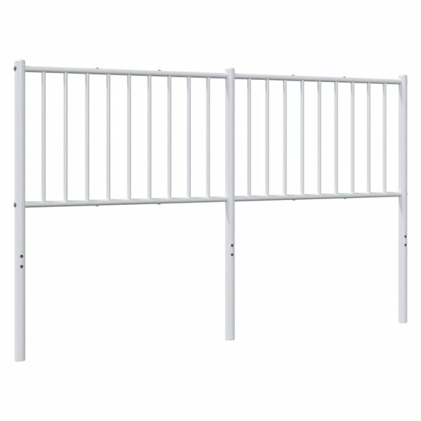 vidaXL udskiftningsgavl 160 cm metal hvid