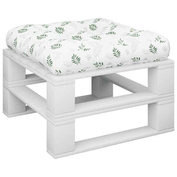 vidaXL pallehynde 60x60x12 cm stof bladm&oslash;nster