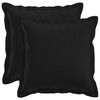 vidaXL Pudebetr&aelig;k 2 pcs HOUTEN Sort 40 x 40 cm Faux Linned