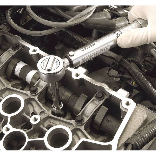 Draper Tools momentnøgle 3/8" skraldefunktion sølvfarvet 34570