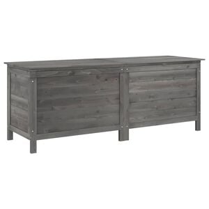 vidaXL udend&oslash;rs opbevaringsboks 150x50x56,5 cm massivt gran antracit