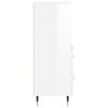 vidaXL skænk 34,5x34x90 cm konstrueret træ hvid højglans