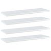 vidaXL boghylder 4 stk. 60x20x1,5 cm konstrueret tr&aelig; hvid