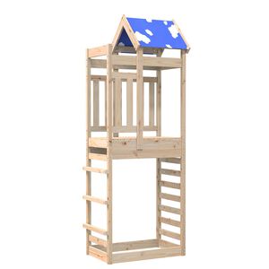 vidaXL Leget&aring;rn Brun 85 x 52,5 x 239 cm Massiv fyrretr&aelig;