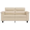 vidaXL 2-personers sofa 120 cm mikrofiberstof cremefarvet