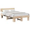 vidaXL Sengestel Naturfarvet 140 x 190 cm Massiv fyrretr&aelig;