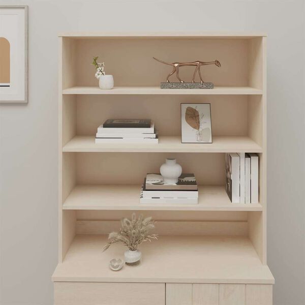 vidaXL overdel til sk&aelig;nk HAMAR 90x30x100 cm fyrretr&aelig; honningbrun