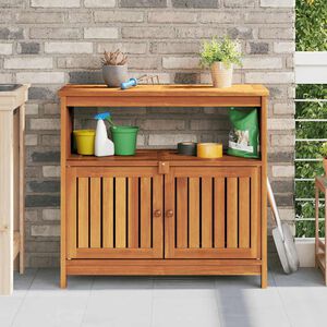 vidaXL konsolbord til haven 80x35x75 cm massivt akacietr&aelig;