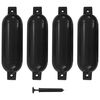 vidaXL b&aring;dfendere til b&aring;d 4 stk. 51x14 cm PVC sort