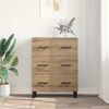 vidaXL Sideboard med skuffe Artisan Egetr&aelig; 69,5 x 34 x 90 cm