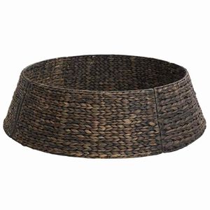 vidaXL Juletr&aelig;krave Rund Sort 105 x 105 x 28 cm Vandhyacint