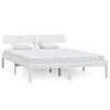 vidaXL sengeramme 120x200 cm massivt fyrretr&aelig; hvid